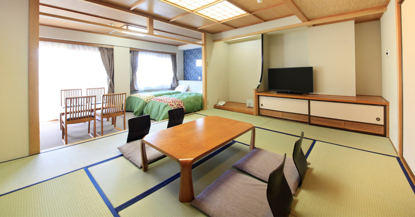 和室10帖+2シモンズベッドg1