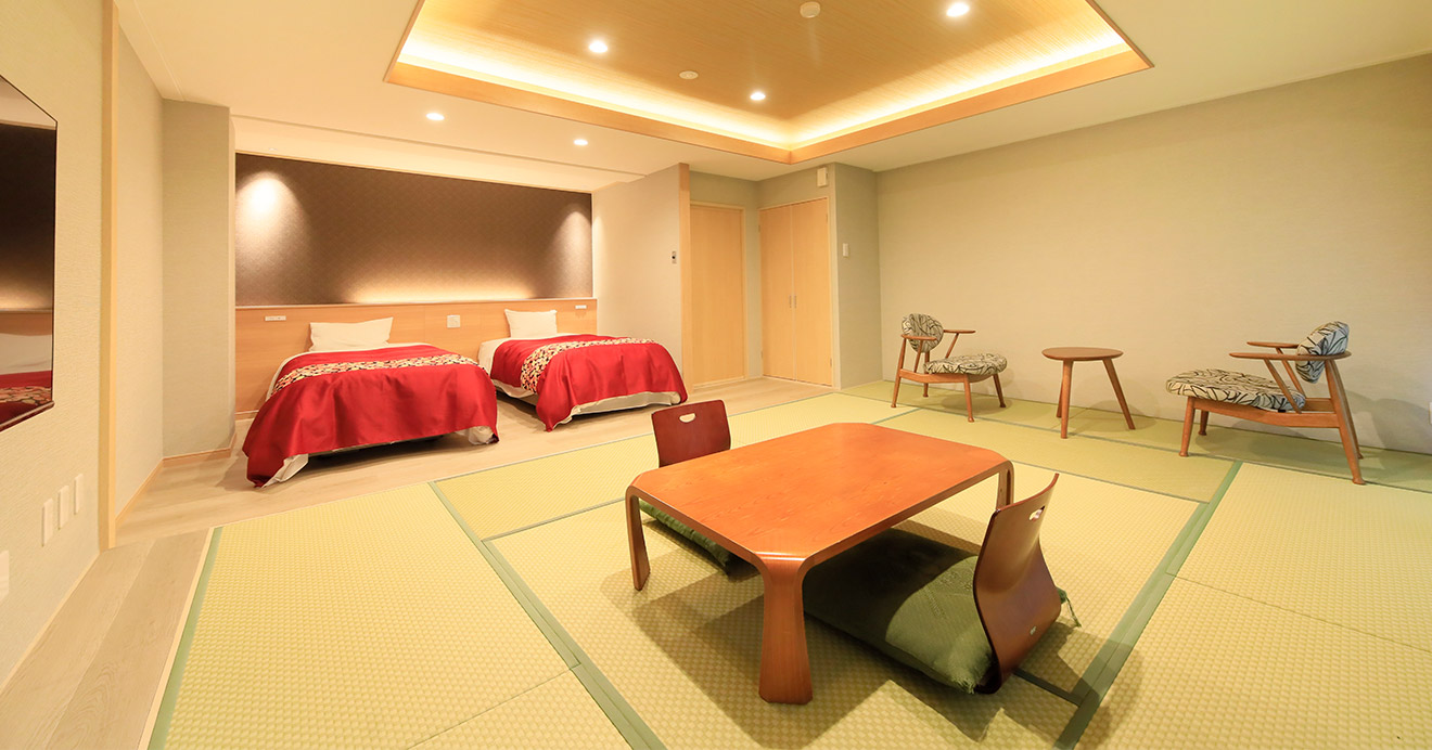 和室12帖+2シモンズベッドR1