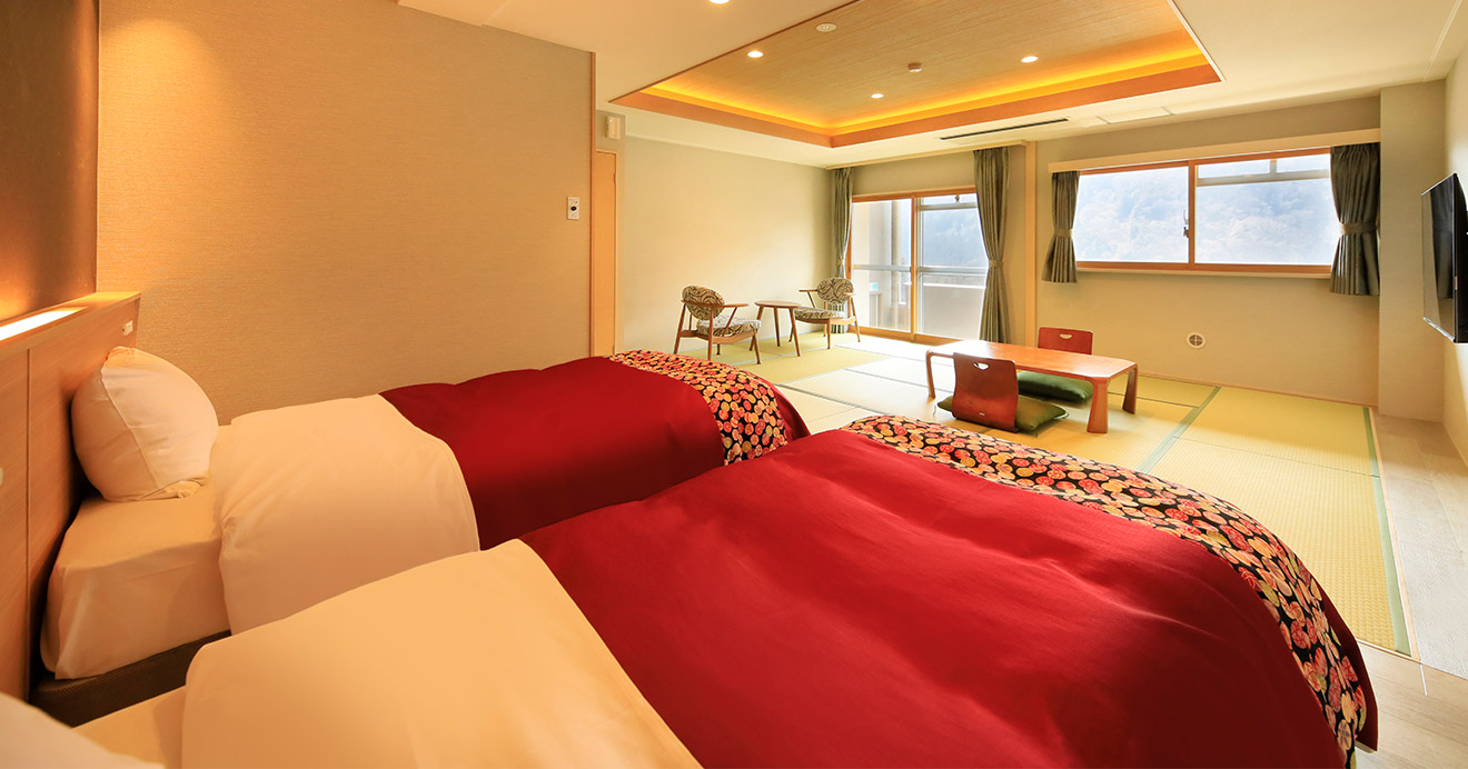 和室12帖+2シモンズベッドR2